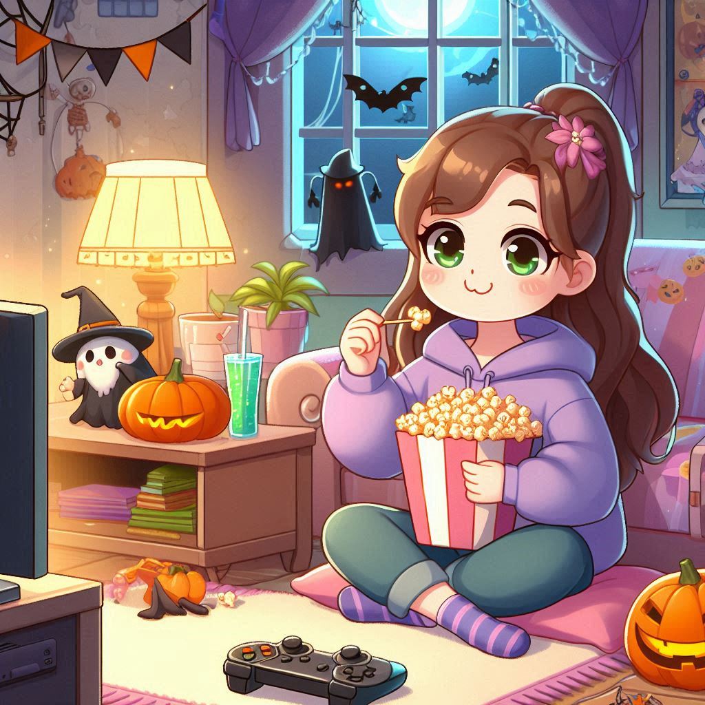 ポップコーン、ハロウィン、ゲームをイメージ!(笑)